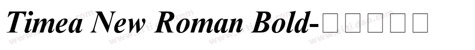 Timea New Roman Bold字体转换
